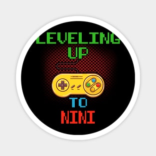 Promoted To NINI T-Shirt Unlocked Gamer Leveling Up Magnet